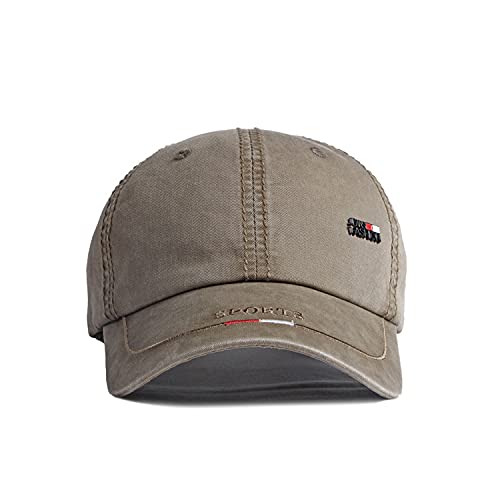 Adantico Gorras de béisbol para Hombre Sombra Ajustable de algodón (Marrón)