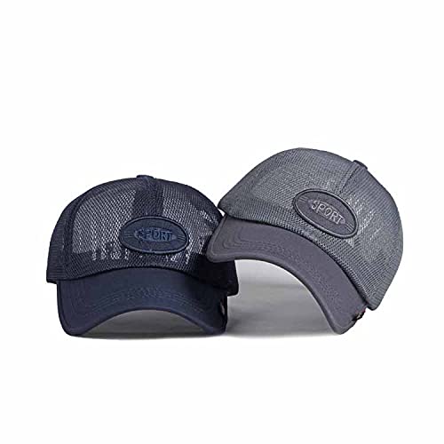Adantico Gorras de Béisbol para Sombreros de Verano Unisex Hombre Sombrero Transpirable (Azul)