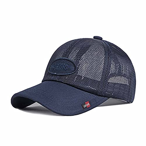 Adantico Gorras de Béisbol para Sombreros de Verano Unisex Hombre Sombrero Transpirable (Azul)