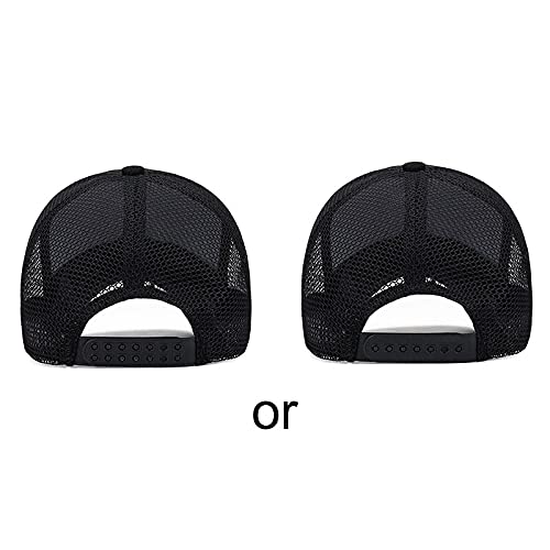 Adantico Gorras de béisbol para Unisex Sombreros de Verano Hombre Sombrero de Malla Transpirable (Negro)