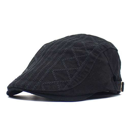 Adantico Unisex de la Boina Sombrero (Negro)