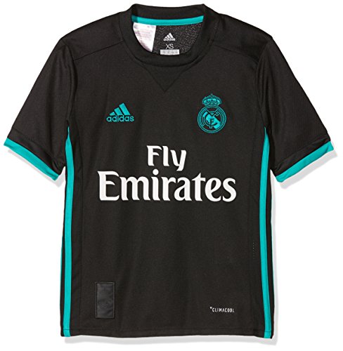 adidas A JSY Y Camiseta 2ª Equipación Real Madrid 2017-2018, Niños, Negro/Arraer, 164