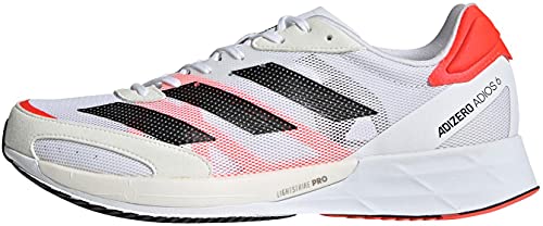 adidas Adizero Adios 6 M, Zapatillas para Correr Hombre, FTWR White Core Black Solar Red, 41 1/3 EU