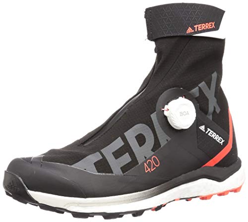 adidas Bota Terrex Agravic Tech Pro, Botas de Senderismo Hombre, Core Black/FTWR White/Solar RE, 41 1/3 EU