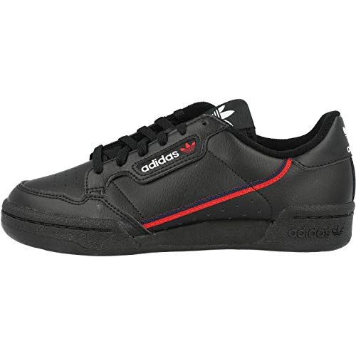 Adidas Continental 80 J, Zapatillas de Deporte Unisex Adulto, Negro (Negbás/Escarl/Maruni 000), 38 2/3 EU