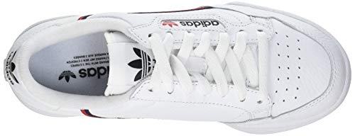 Adidas Continental 80, Zapatillas de Gimnasia Hombre, Blanco (FTWR White/Scarlet/Collegiate Navy FTWR White/Scarlet/Collegiate Navy), 42 EU