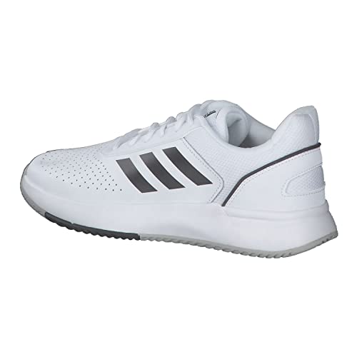 adidas COURTSMASH, Tennis Shoe Hombre, Cloud White/Core Black/Grey, 45 1/3 EU