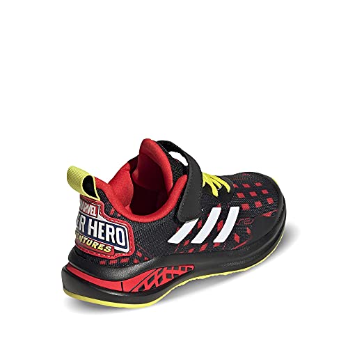 adidas Fortarun Superhero C, Zapatillas de Running, NEGBÁS/FTWBLA/Rojint, 28 EU