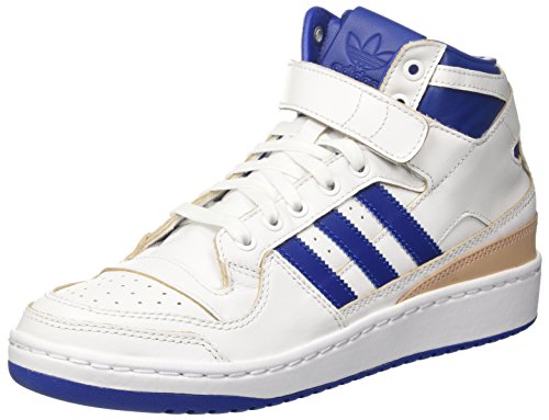 adidas Forum Mid (Wrap), Zapatillas de Deporte Hombre, (Ftwbla/Reauni/Ftwbla), 44 EU