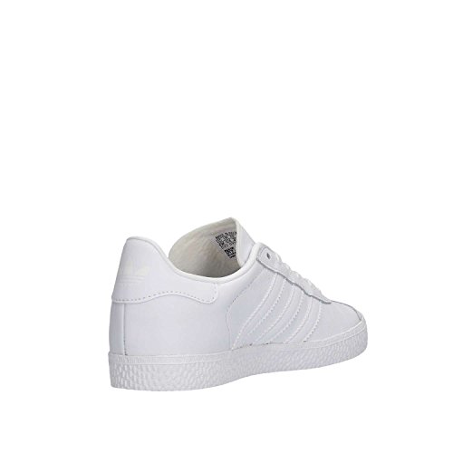 adidas Gazelle J, Sneaker Unisex Adulto, Blanco Ftwbla Ftwbla Ftwbla, 37 1/3 EU