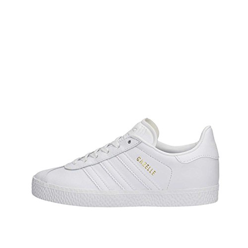 adidas Gazelle J, Sneaker Unisex Adulto, Blanco Ftwbla Ftwbla Ftwbla, 37 1/3 EU