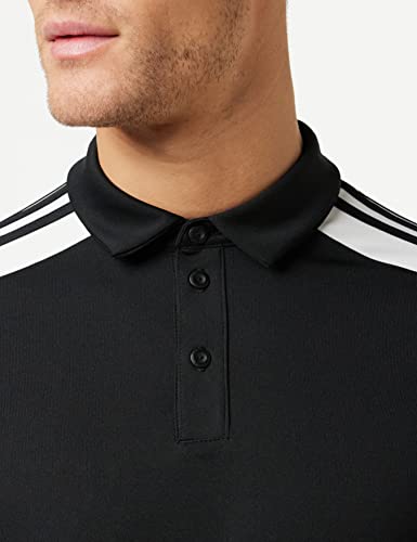 adidas GK9556 SQ21 Polo Polo Shirt Mens Black/White L