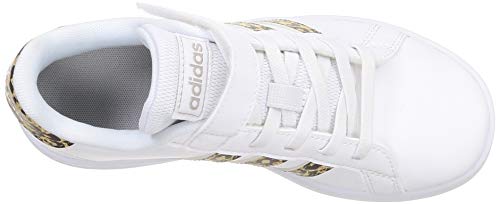 adidas Grand Court, Sneaker, Cloud White/Cloud White/Champagne Metallic, 29 EU