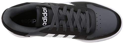 adidas Hoops 2.0, Basketball Shoe Hombre, Core Black/Footwear White/Grey, 46 2/3 EU