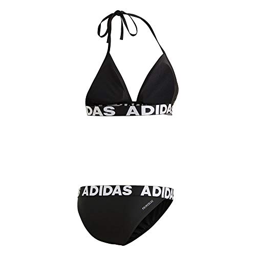 adidas Neckholder Biki Traje de Baño, Mujer, Black, 32