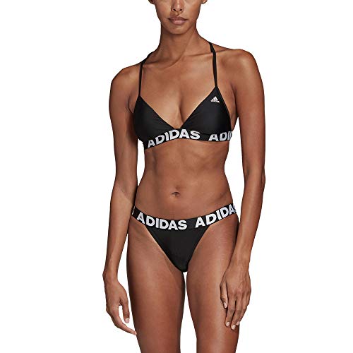 adidas Neckholder Biki Traje de Baño, Mujer, Black, 32