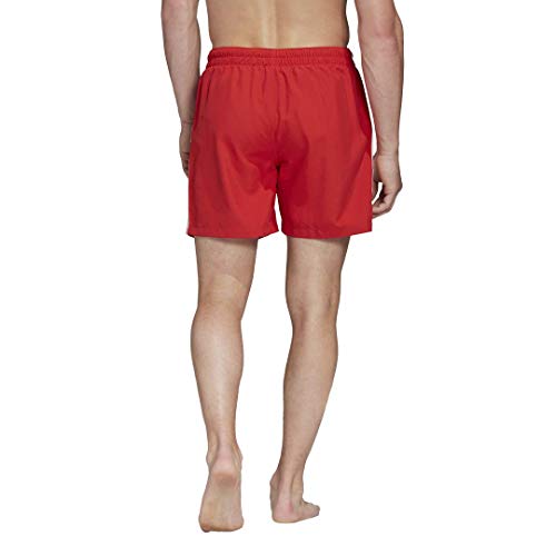 adidas Originals 3 Stripe Swims Pantalones Cortos, Lush Red, S para Hombre