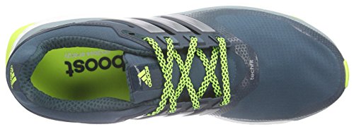 adidas Performance Energy Boost 2.0 ATR, Zapatillas de Running Hombre, Verde Viridian F15 Tech Silver Met F13 Solar Yellow, 48 EU