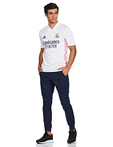 Adidas Real Madrid Temporada 2020/21 Camiseta Primera Equipación Oficial, Unisex, Blanco, XL