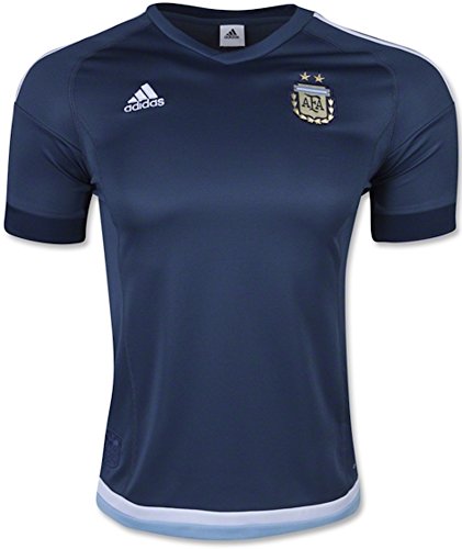 Adidas - Réplica de la camiseta de la segunda equipación de la selección de fútbol de Argentina, para hombre, tecnología ClimaCool - AC0323, XL, Night Marine|white