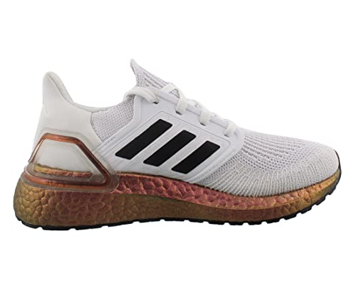 adidas Running Ultraboost 20 Blanco/Core Negro/Rosa Señal, (Blanco/Core Negro/Signal Pink), 37.5 EU