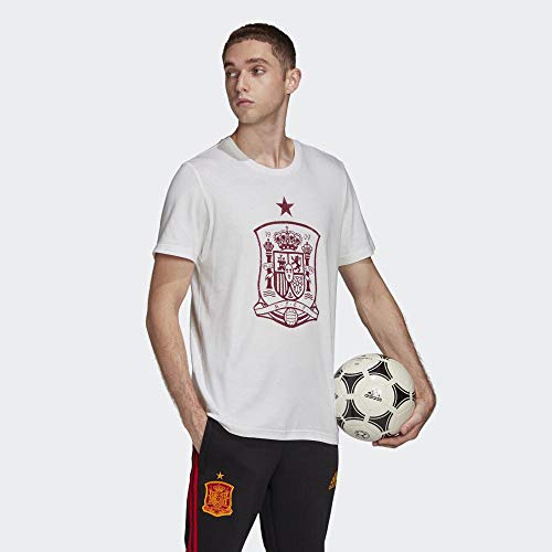 adidas Selección Española Temporada 2020/21 Camiseta DNA, Unisex, Blanco, XL