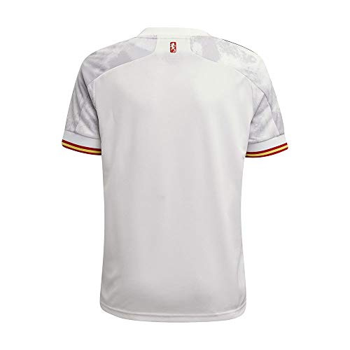 adidas Selección Española Temporada 2020/21 Camiseta Segunda equipación, Unisex, White/LGH Solid Grey, 140