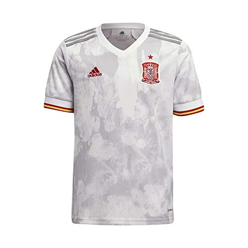 adidas Selección Española Temporada 2020/21 Camiseta Segunda equipación, Unisex, White/LGH Solid Grey, 140