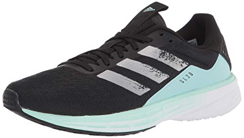 adidas SL20 Zapatillas de running para hombre, Negro (negro/metálico plateado), 37 EU