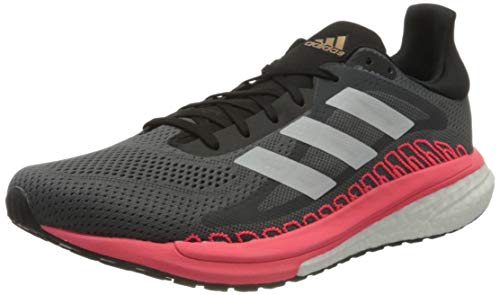 adidas Solar Glide St 3, Zapatillas de Atletismo Mujer, Grefiv/Crywht/Sigpnk, 42 EU