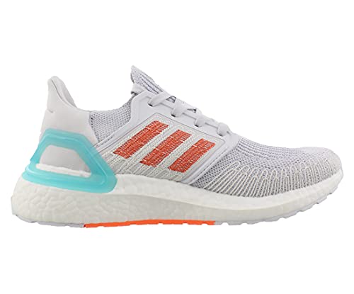 adidas Ultraboost 20 Primeblue - Tenis para correr para mujer, gris (Gris Oscuro/Naranja Verdadero/Azul Espíritu), 44 EU