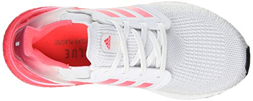 ADIDAS Ultraboost 20 Zapatilla para Correr en Carretera o Camino de Tierra Ligero con Soporte Neutral para Mujer Blanco Rosa 43 1/3 EU