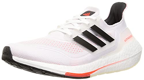 adidas Ultraboost 21, Zapatillas de Running Hombre, FTWBLA/NEGBÁS/Rojsol, 44 EU