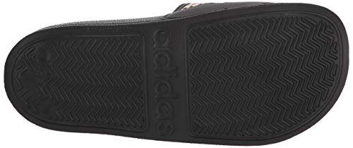 adidas Women's Adilette Shower Slide Sandal, Black/Black/Black, 8