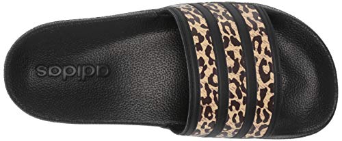 adidas Women's Adilette Shower Slide Sandal, Black/Black/Black, 8