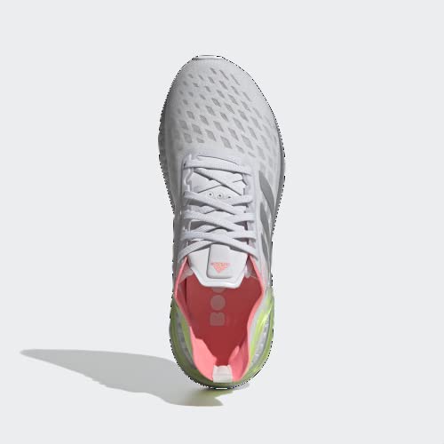 Adidas Women's Ultraboost Pb W Athletic Shoe, Grey/Silver Metallic/Light Flash Red, 11 M US