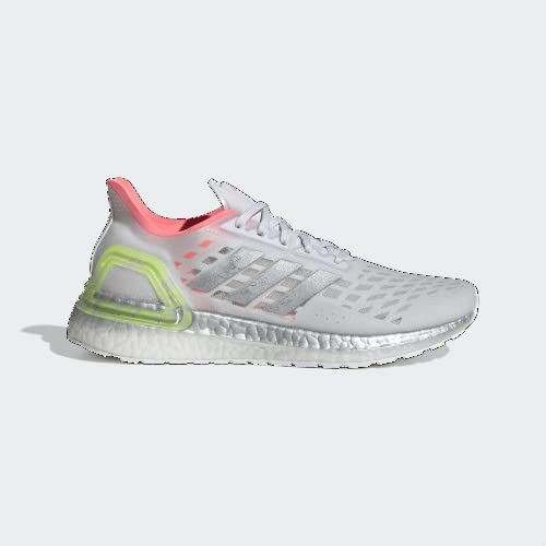 Adidas Women's Ultraboost Pb W Athletic Shoe, Grey/Silver Metallic/Light Flash Red, 11 M US