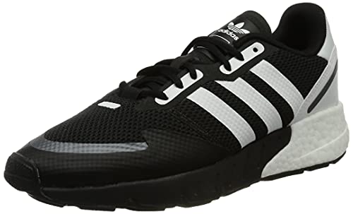 adidas ZX 1K Boost, Sneaker Hombre, Core Black FTWR White Black Silver Met, 45 1/3 EU