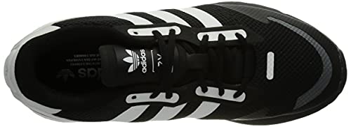 adidas ZX 1K Boost, Sneaker Hombre, Core Black FTWR White Black Silver Met, 45 1/3 EU