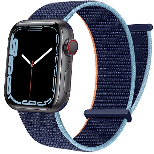 AdMaster Correa de Nylon Compatible con Apple Watch 38mm 40mm 41mm 42mm 44mm 45mm, Pulsera Deportiva Elástica Trenzada Ajustable para Mujeres Hombres para iWatch Series 7 SE 6 5 4 3 2 1