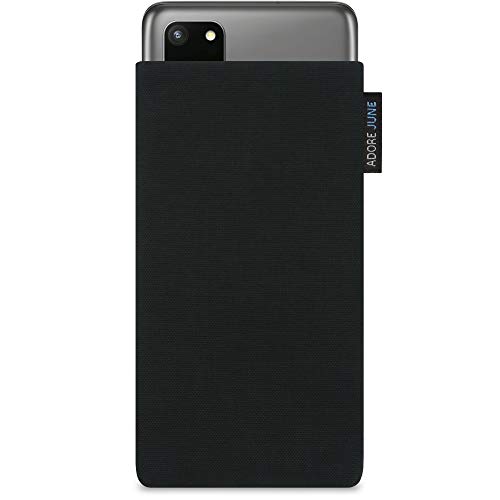 Adore June Classic Negro Funda Compatible con Samsung Galaxy S20 Plus, Material Resistente Efecto Limpiador de Pantalla
