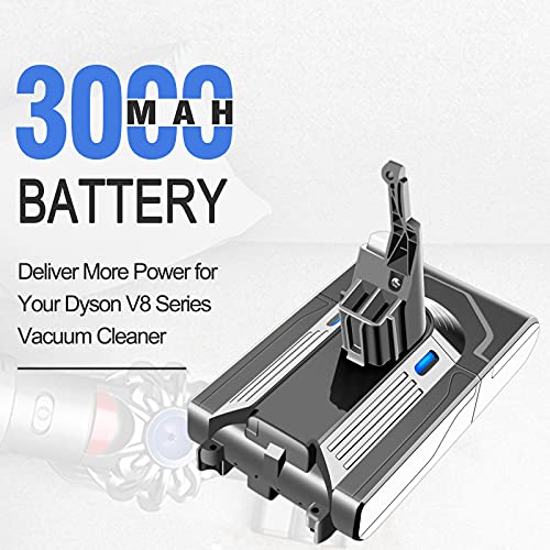 ADVTRONICS Batería de Repuesto para Dyson V8 3,0Ah 21,6V V8 Batería Compatible con Dyson V8 Absolute Fluffy Animal Series Aspirador