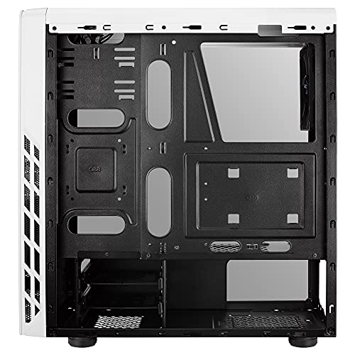 Aerocool Rift, caja PC ATX blanca, RGB 13 modos, panel lateral, ventilador 12cm, blanco