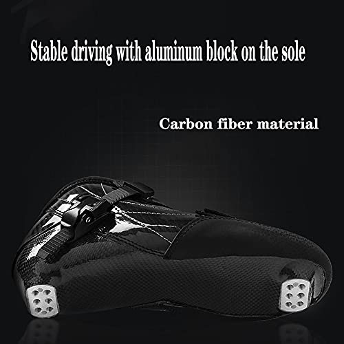 Agresivos patines en línea para hombre, con carcasa de fibra de carbono, calzado de competición para patinaje de velocidad(Size:11 /(28CM) /42)