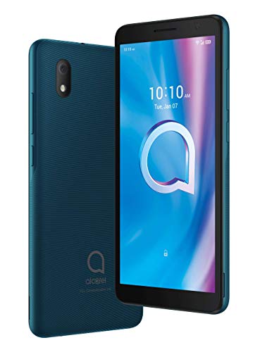 Alcatel 1B – Smartphone de 5.5” HD+, Pantalla 18:9, Quadcore, 2GB Ram, Memoria 32GB, Ampliable MicroSD, Cámara 8MP, Frontal 5MP, 3000 mAh de Batería, Verde [Versión ES/PT]