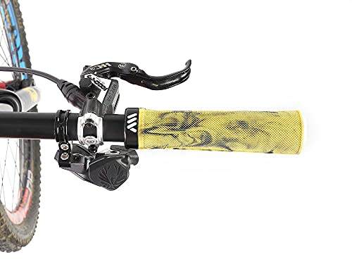 All Mountain Style AMS Puños Berm Grips, Unisex-Adult, Amarillo Camo, Universal