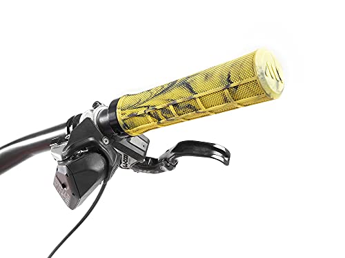 All Mountain Style AMS Puños Berm Grips, Unisex-Adult, Amarillo Camo, Universal