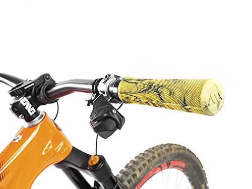All Mountain Style AMS Puños Berm Grips, Unisex-Adult, Amarillo Camo, Universal