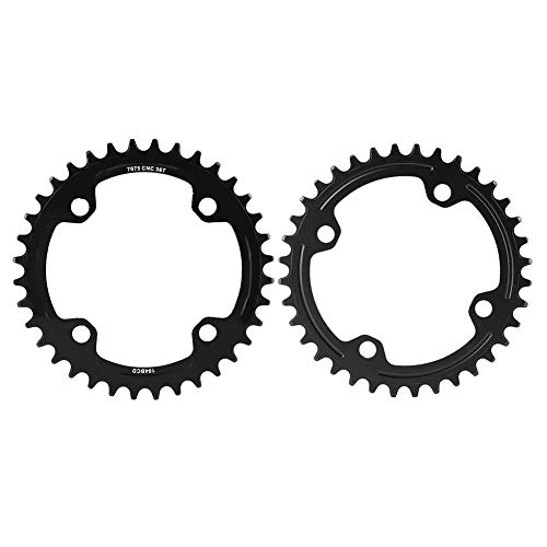 Alomejor Anillo Cadena Bicicleta Anillo Cadena Individual 32t 34t 36t 38t 104 Bcd Bicicleta Nanchas Anchas Anchas Bicicleta Carretera Bicicleta Montaña BMX MTB Fixie Pista Fija(32T-Black)