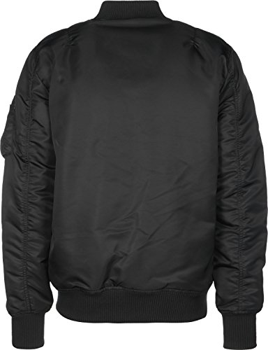 ALPHA INDUSTRIES 168100-3-M Chaqueta Bomber, Negro (Black 3), Medium (Tamaño del Fabricante: M) para Hombre